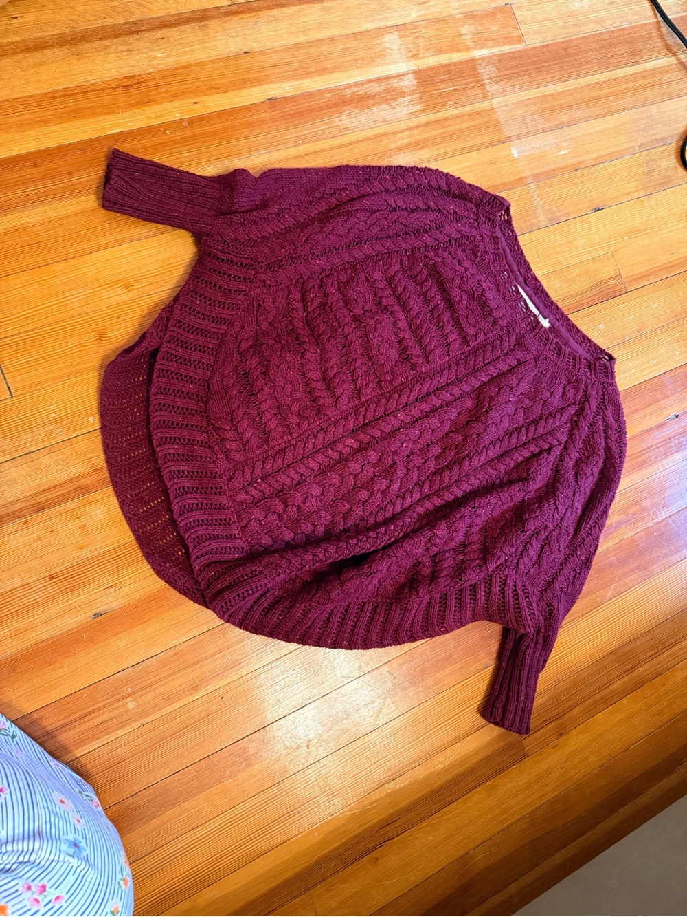 Angel of the North Cable Knit Cape / Poncho Sweater